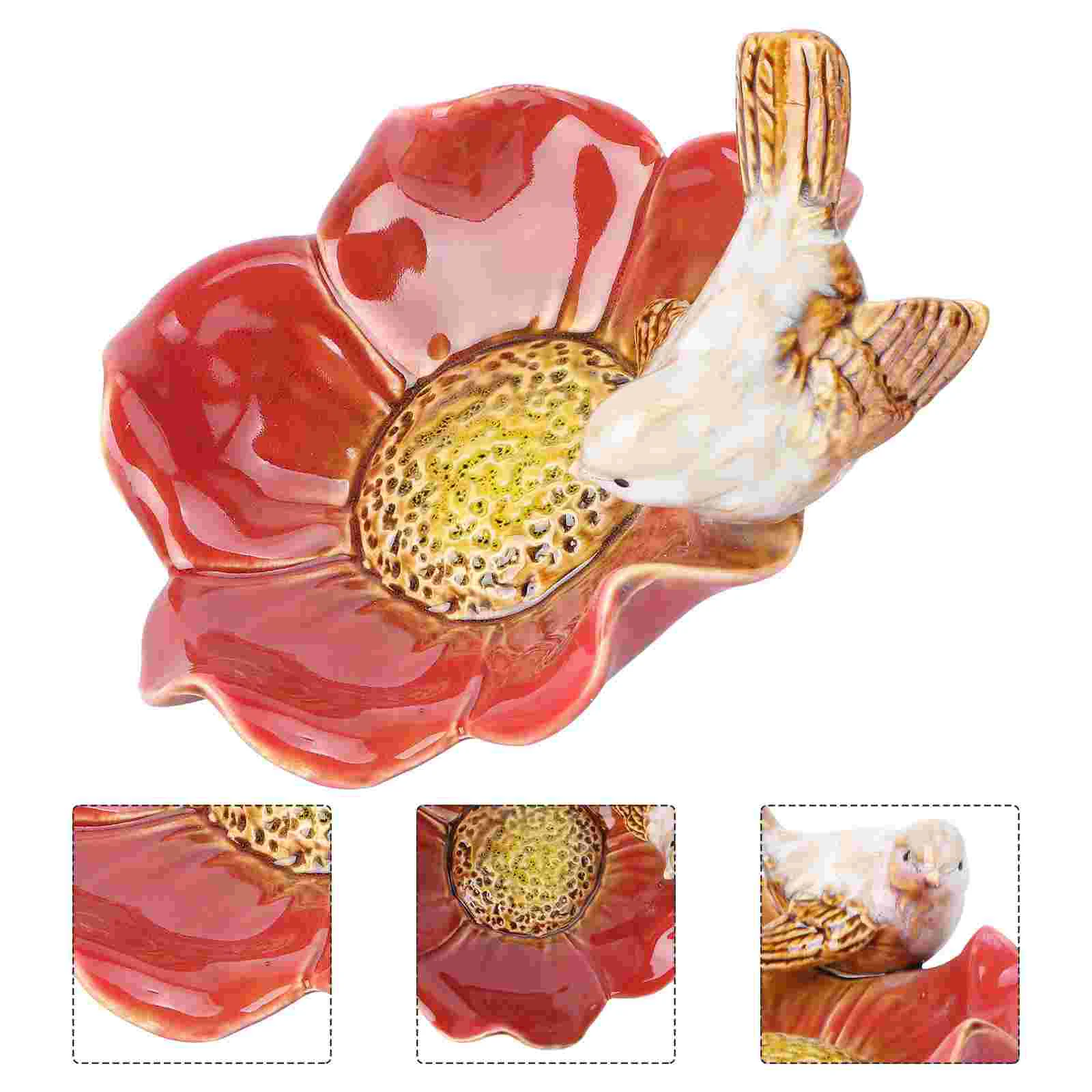 Bird Feeder Tray Ceramic Feeding Dish Birds Plate Container Bowl Fruit Decorative Outdoor Ashtray Decor Storage Bath Adornment
Bird Feeder Tray Ceramic Feeding Dish Birds Plate Container Bowl Fruit Decorative Outdoor Ashtray Decor Storage Bath Adornment