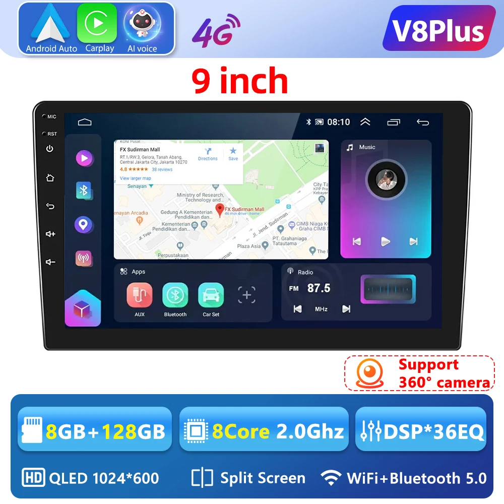 Podofo 8G 128G 2din автомобильный Android радио мультимедийный плеер 7/9/10 "GPS для Toyota Volkswagen Hyundai Nissan Kia Renault Suzuki Lada
Podofo 8G 128G 2din автомобильный Android радио мультимедийный плеер 7/9/10 "GPS для Toyota Volkswagen Hyundai Nissan Kia Renault Suzuki Lada