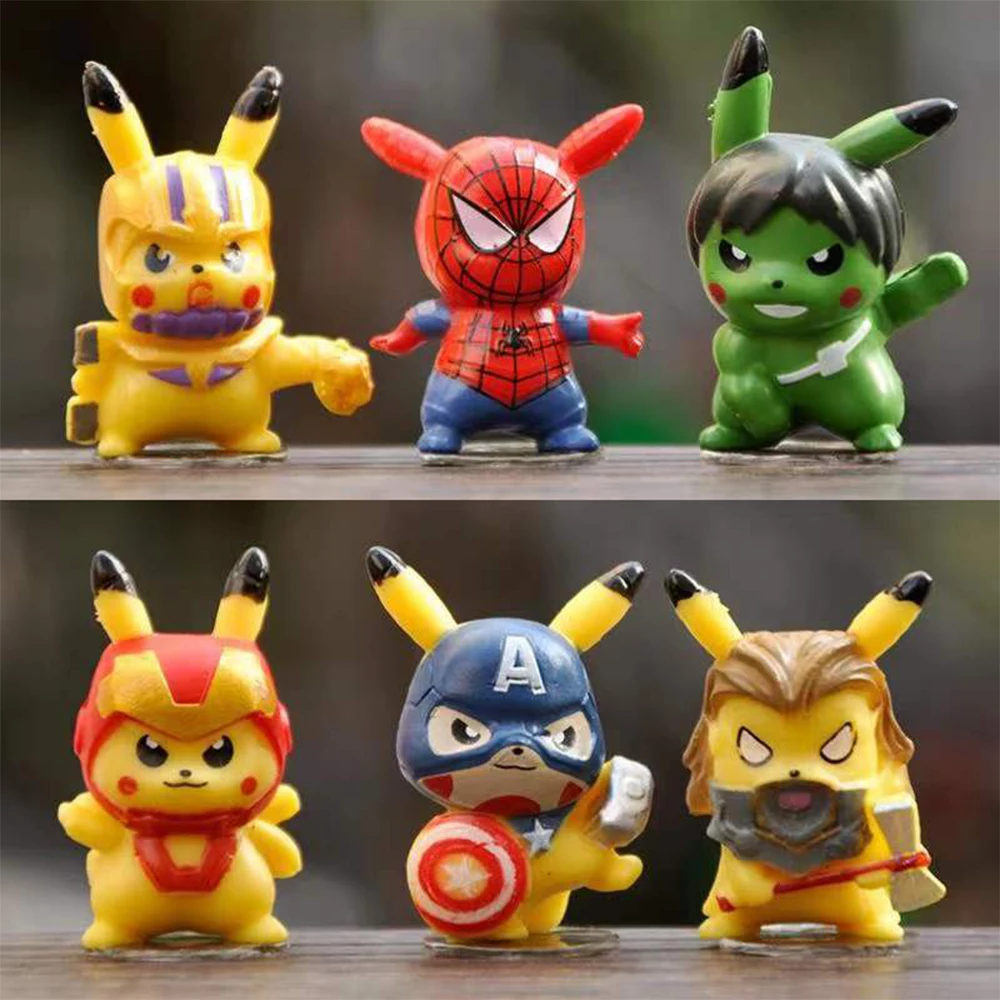 6pcs/set TAKARA TOMY Pokemon Kawaii Anime Action Figures Mini Pikachu Cake Baking Table Top Room Decoration Kids Toys Gift
6pcs/set TAKARA TOMY Pokemon Kawaii Anime Action Figures Mini Pikachu Cake Baking Table Top Room Decoration Kids Toys Gift