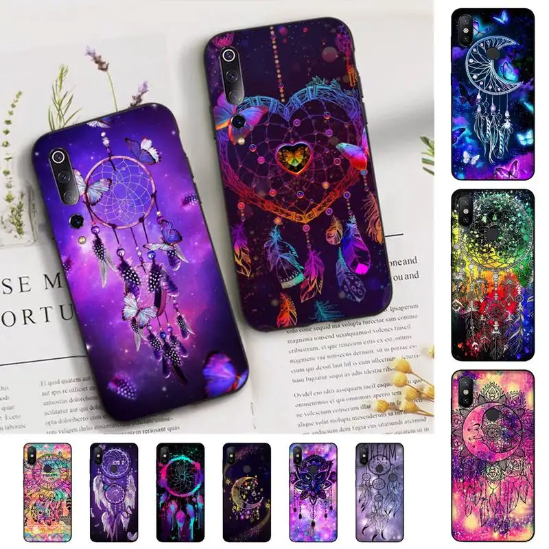 

Abstract Mandala Dreamcatcher Phone Case for Xiaomi mi 5 6 8 9 10 lite pro SE Mix 2s 3 F1 Max2 3