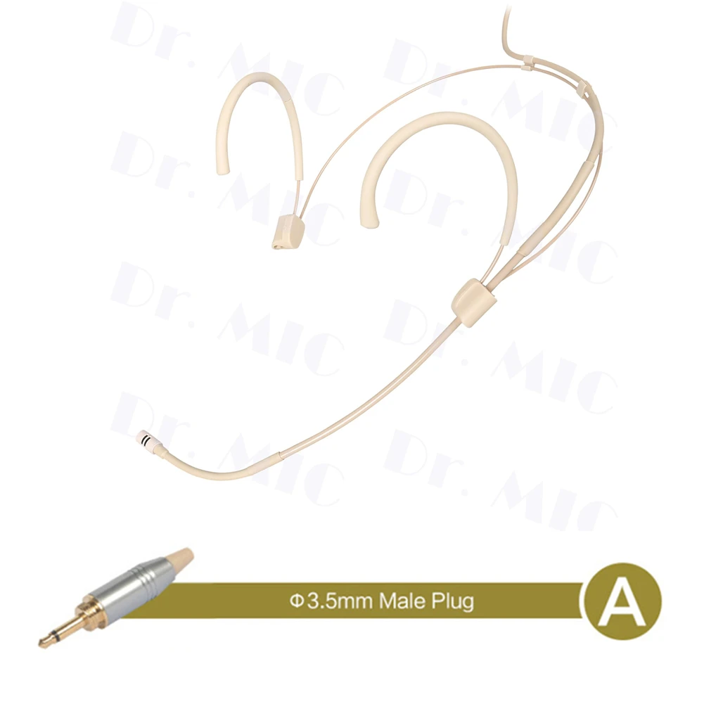 Headworn Microphone Practical To Use Adjustable Beige Cardioid For Wireless System Headset Mic Audio Equipment
Headworn Microphone Practical To Use Adjustable Beige Cardioid For Wireless System Headset Mic Audio Equipment