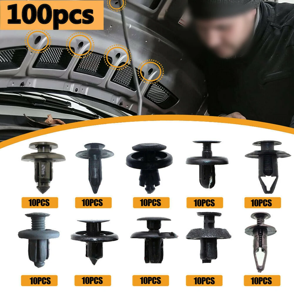 100Pcs Mixed Fastener Clip Car Bumper Fender Car Plastic Fasteners 100pcs Mixed With C22 Gray + Short Red Screwdriver Car Access
100Pcs Mixed Fastener Clip Car Bumper Fender Car Plastic Fasteners 100pcs Mixed With C22 Gray + Short Red Screwdriver Car Access