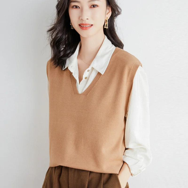 #3914 Knitted Vest Waistcoat Women V-neck Short Sleeveless Sweater Vest Female Slim Pullovers Knitted Vest Ladies Autumn Winter
#3914 Knitted Vest Waistcoat Women V-neck Short Sleeveless Sweater Vest Female Slim Pullovers Knitted Vest Ladies Autumn Winter