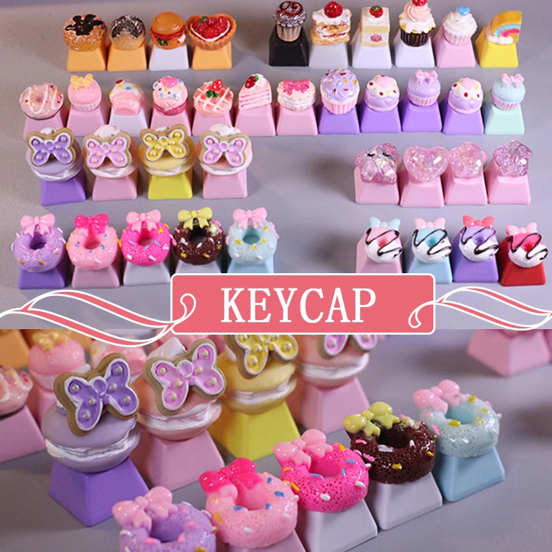 For Cherry MX Switch Keycap Accessories Pink Dessert Cute Girly Heart Personality Handmade Keycap Game Mechanical Keyboard Cap
For Cherry MX Switch Keycap Accessories Pink Dessert Cute Girly Heart Personality Handmade Keycap Game Mechanical Keyboard Cap