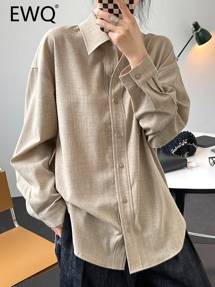 EWQ Linen Loose Shirt For Women Solid Lapel Long Sleeve Single Breasted Blouses Elegant Female Tops 2023 Autumn New 26D1018
EWQ Linen Loose Shirt For Women Solid Lapel Long Sleeve Single Breasted Blouses Elegant Female Tops 2023 Autumn New 26D1018