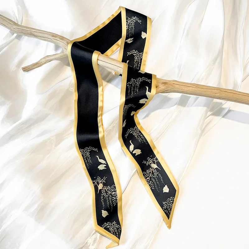 2022 Silk Small Long Woman Scarf Small Little Flower Printed Fashion Headband Bag Ribbon for Ladie Scarves
2022 Silk Small Long Woman Scarf Small Little Flower Printed Fashion Headband Bag Ribbon for Ladie Scarves