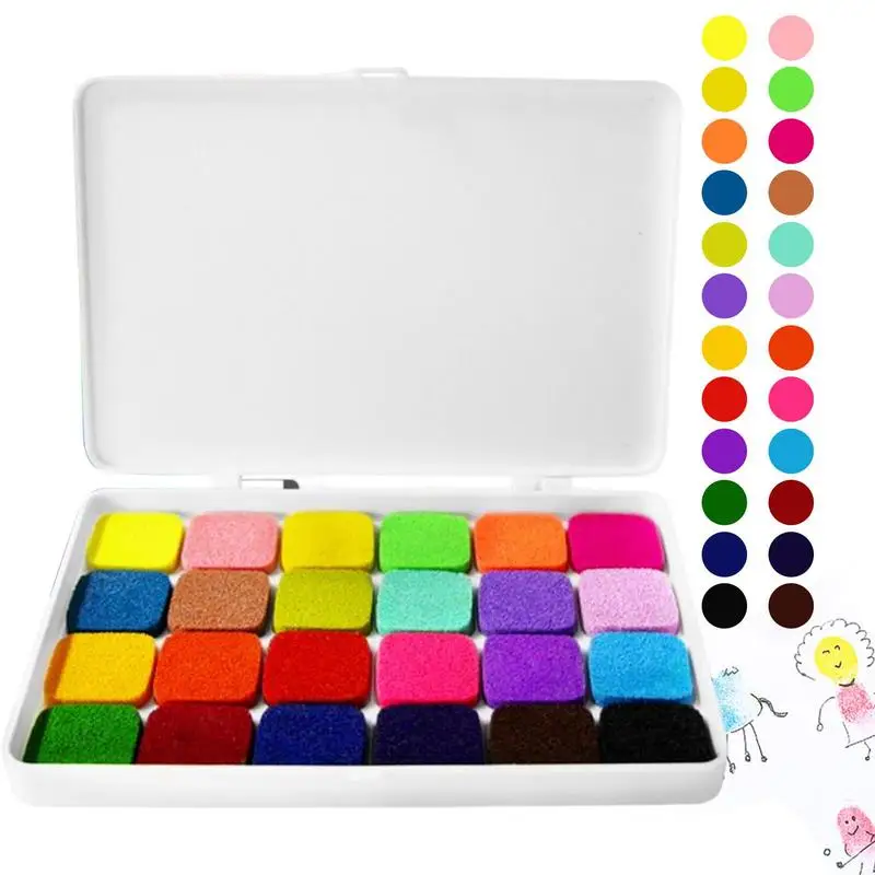 Multi Color Ink Pads Water-based Printing Oil Washable Stamp Pads 12/24 Colors Ink Stamp Pads DIY Printing Mud Kindergarten
Multi Color Ink Pads Water-based Printing Oil Washable Stamp Pads 12/24 Colors Ink Stamp Pads DIY Printing Mud Kindergarten