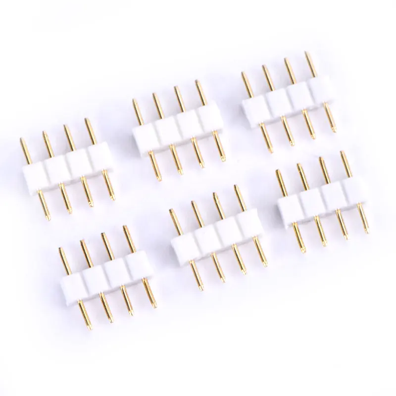 10pcs/lot 4 Pin RGB Connector Adapter Pin Needle Male Type Double 4pin,For RGB 5050 3528 LED Strip DIY Lights Insert
10pcs/lot 4 Pin RGB Connector Adapter Pin Needle Male Type Double 4pin,For RGB 5050 3528 LED Strip DIY Lights Insert