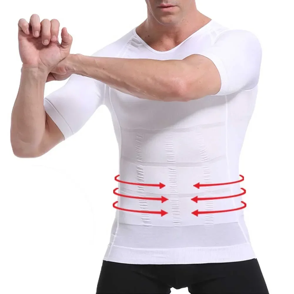 

Male Corset Fat Men's Slimming Shirt Corrector Abdomen Body Modeling Compression Posture Chest Burner Tummy Shaper Tummy Vest