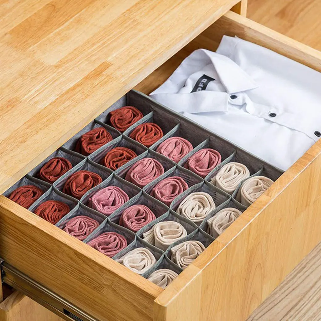 Multi-grid Socks Storage Box Clothes Underwear Drawer Wardrobe Organizer Case Separated Organization Dormitory Hotel
Multi-grid Socks Storage Box Clothes Underwear Drawer Wardrobe Organizer Case Separated Organization Dormitory Hotel