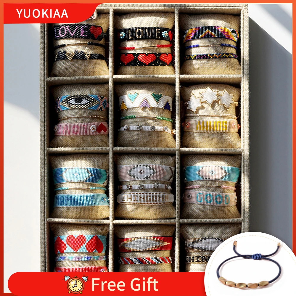 YUOKIAA Miyuki Heart Bracelet for Women Handmade Braided Turkish Lucky Evil Eye Japanese Bead Pulseras Women's Hand Bracelets
YUOKIAA Miyuki Heart Bracelet for Women Handmade Braided Turkish Lucky Evil Eye Japanese Bead Pulseras Women's Hand Bracelets