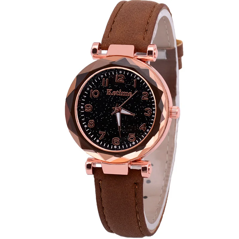 Bruin Sterrenhemel Heldere Vrouwen Horloge Koreaanse Rose Goud Quartz Horloge Dames Horloge Mode Lederen-Riem Horloge
Bruin Sterrenhemel Heldere Vrouwen Horloge Koreaanse Rose Goud Quartz Horloge Dames Horloge Mode Lederen-Riem Horloge