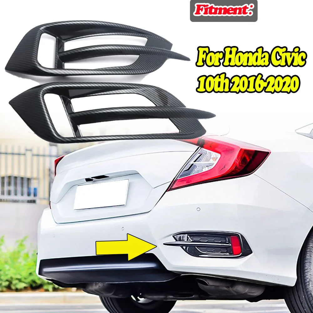 1 Pair Rear Bumper Fog Light Cover Trim Rear Fog Lamp Grille Grill For Honda Civic 10th 2016 2017 2018 2019 Glossy Black
1 Pair Rear Bumper Fog Light Cover Trim Rear Fog Lamp Grille Grill For Honda Civic 10th 2016 2017 2018 2019 Glossy Black