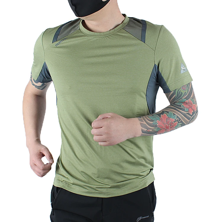 MONTPIC Men`short sleeve elastic quick dry cycling hiking t-shirts mens O-neck UV-proof slim breathable riding trekking tshirts
MONTPIC Men`short sleeve elastic quick dry cycling hiking t-shirts mens O-neck UV-proof slim breathable riding trekking tshirts