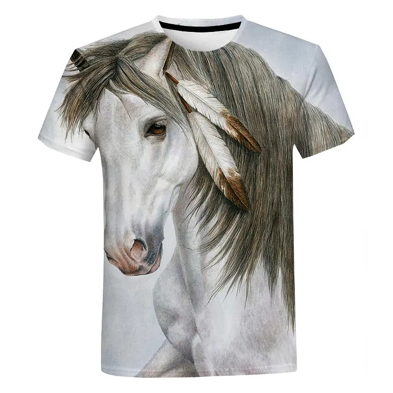 Summer Women's Animal 3D Printing Horse T-Shirt Harajuku Comfortable Oversized Clothing Casual Tops O Neck Short Sleeves
Summer Women's Animal 3D Printing Horse T-Shirt Harajuku Comfortable Oversized Clothing Casual Tops O Neck Short Sleeves