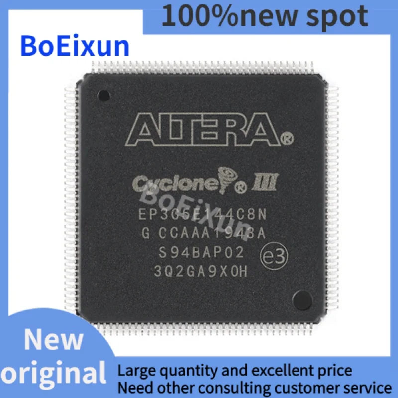 1 Pieces EP3C5E144C8N LQFP-144 EP3C5E144 Embedded FPGA Chip IC Integrated Circuit Brand New Original Free Shipping
1 Pieces EP3C5E144C8N LQFP-144 EP3C5E144 Embedded FPGA Chip IC Integrated Circuit Brand New Original Free Shipping