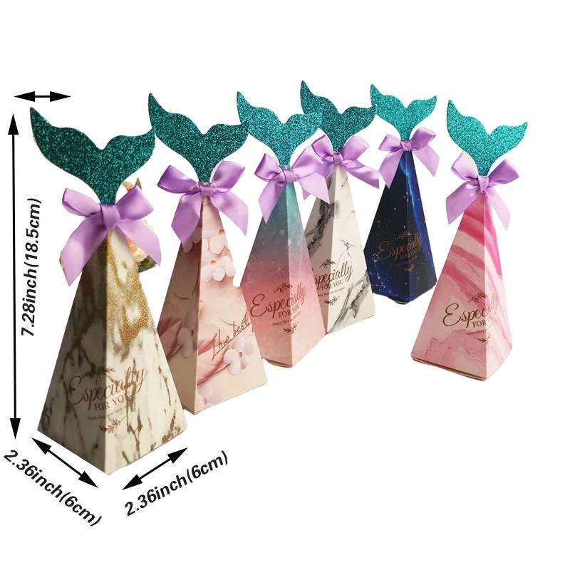 20/30/50PCS Colorful Mermaid Candy Boxes For Guests Gift Bags Kids Birthday Gifts Mermaid Favor Bag Baby Shower Party Supplies
20/30/50PCS Colorful Mermaid Candy Boxes For Guests Gift Bags Kids Birthday Gifts Mermaid Favor Bag Baby Shower Party Supplies