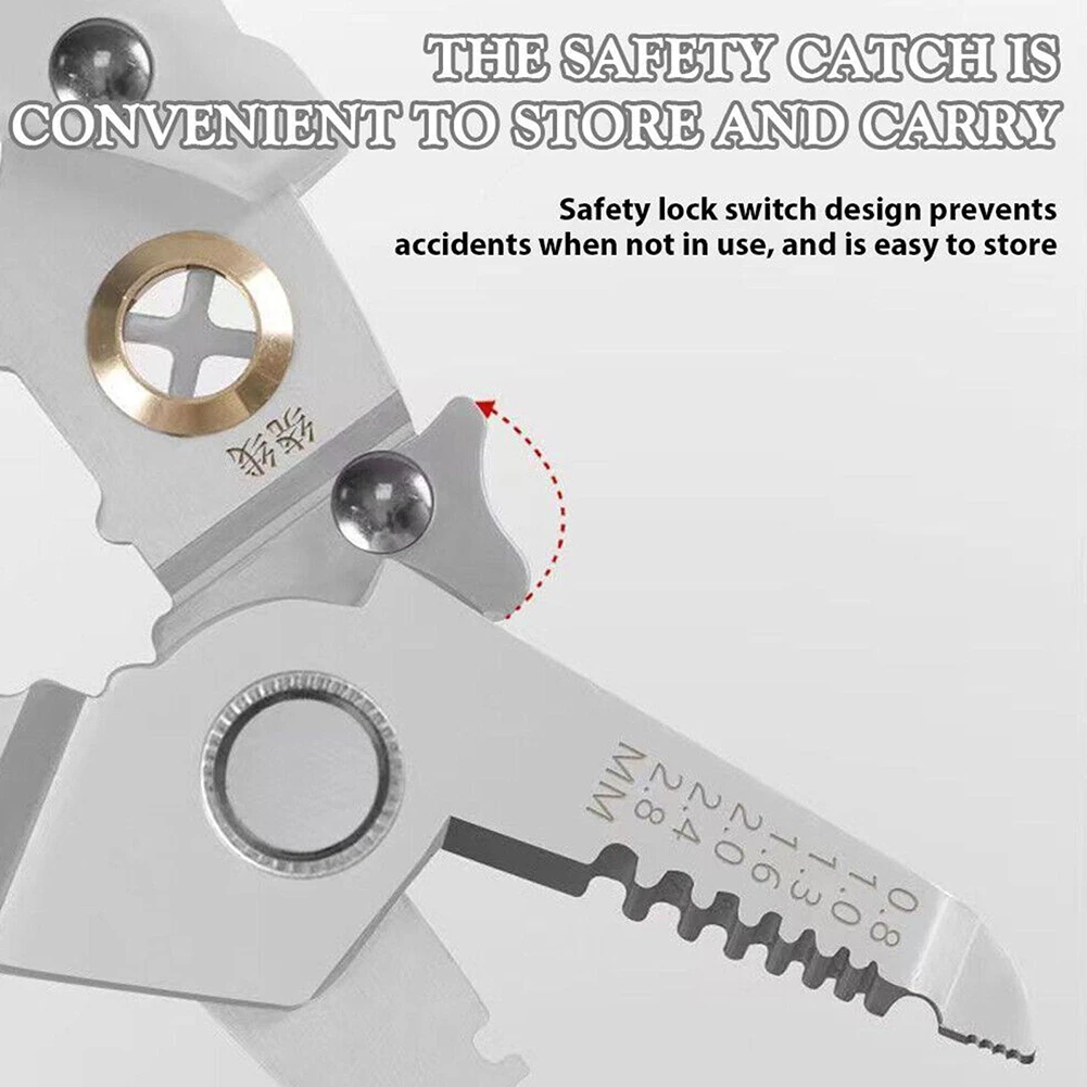Multifunctional Wire Stripper 40mm Diameter Cable Stripper Decrustation Electrician Hand Manual Tools High Hardness 1 Pc
Multifunctional Wire Stripper 40mm Diameter Cable Stripper Decrustation Electrician Hand Manual Tools High Hardness 1 Pc