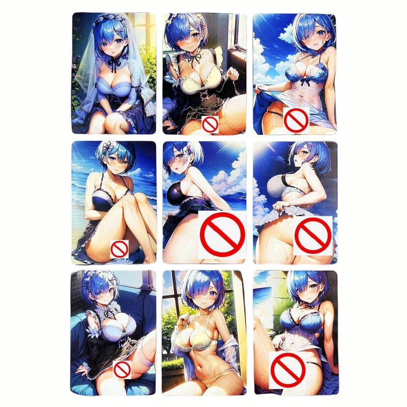 9pcs/set Re:Life In A Different World From Zero Rem Animation Characters Flash Card Anime Classics Game Collection Cards Toy
9pcs/set Re:Life In A Different World From Zero Rem Animation Characters Flash Card Anime Classics Game Collection Cards Toy