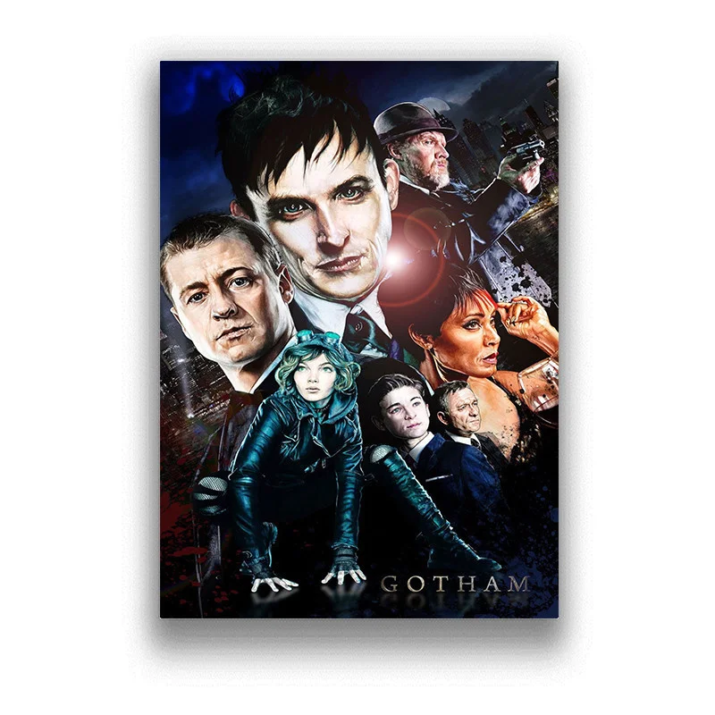 Gotham Tv Series posters and prints Canvas Painting Wall Art Picture Vintage Poster Decorative Home Decor Tableau
Gotham Tv Series posters and prints Canvas Painting Wall Art Picture Vintage Poster Decorative Home Decor Tableau