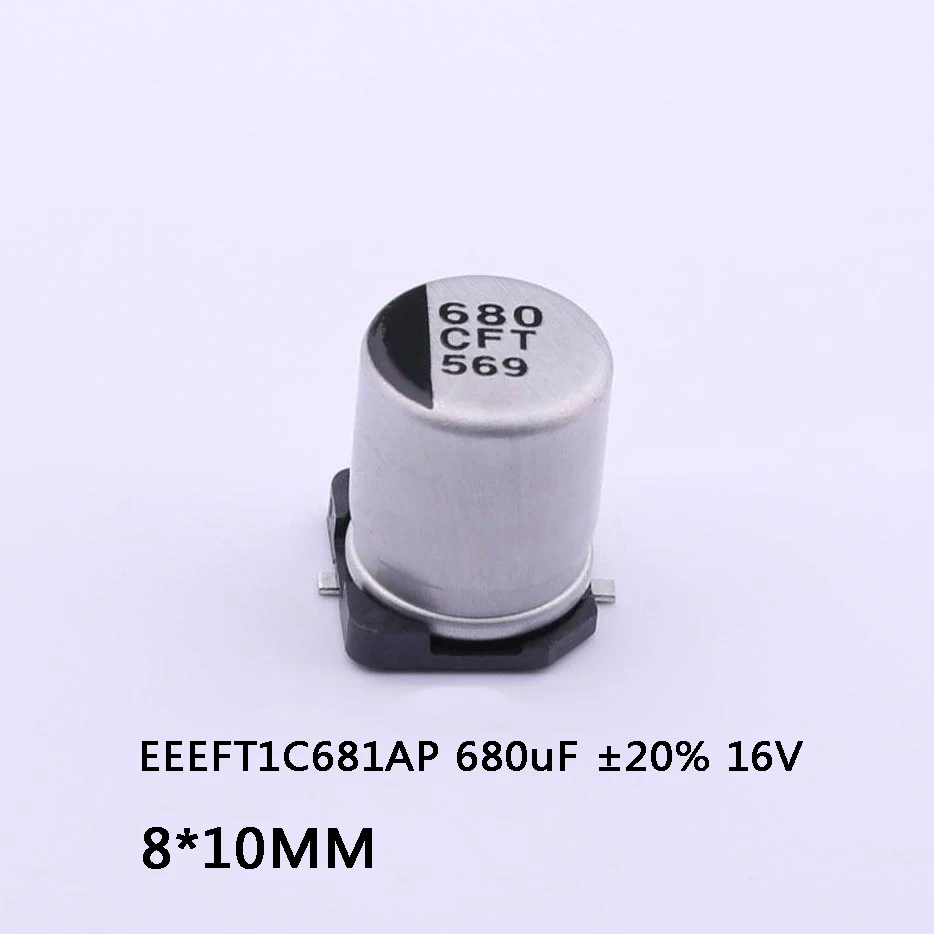 10-1000Pcs 100% New Original EEEFT1C681AP 680uF ±20% 16V 8*10MM SMD Aluminum Electrolytic Capacitor In Stock Wholesale
10-1000Pcs 100% New Original EEEFT1C681AP 680uF ±20% 16V 8*10MM SMD Aluminum Electrolytic Capacitor In Stock Wholesale