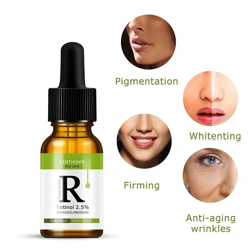 

Сыворотка ретинол с 2.5% витамином C против морщин выцветание темные пятна витамин C Отбеливание лица Уход за кожей лица эссенция продукты для ухода за кожей