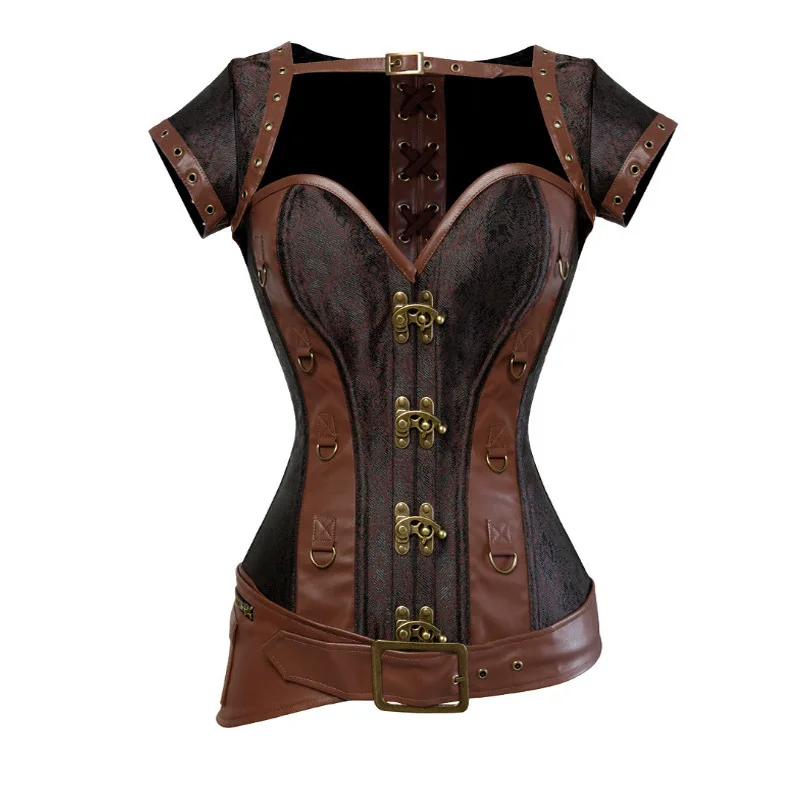 Medieval Gothic Retro Lace-Up Corset Cyberpunk Tight Clothing Halloween Carnival Party Cosplay Vintage Sexy Costume Summer New
Medieval Gothic Retro Lace-Up Corset Cyberpunk Tight Clothing Halloween Carnival Party Cosplay Vintage Sexy Costume Summer New