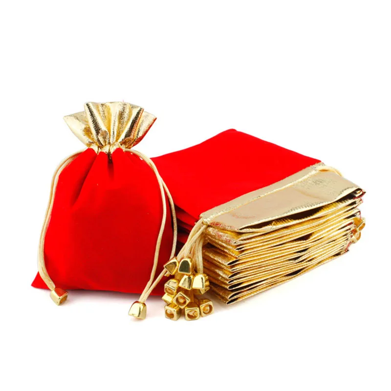 Creative 50 pieces/batch velvet bag, tassel jewelry bag, gold-plated packaging bag, drawstring and drawstring gift bag
Creative 50 pieces/batch velvet bag, tassel jewelry bag, gold-plated packaging bag, drawstring and drawstring gift bag