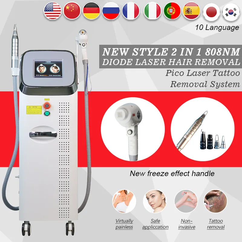 Free Shipping 2 in 1 808nm Diode laser machine hair removal & NDYAG Q-Switch 755 1320 532 1064NM Tattoo Removal Beauty Machine
Free Shipping 2 in 1 808nm Diode laser machine hair removal & NDYAG Q-Switch 755 1320 532 1064NM Tattoo Removal Beauty Machine