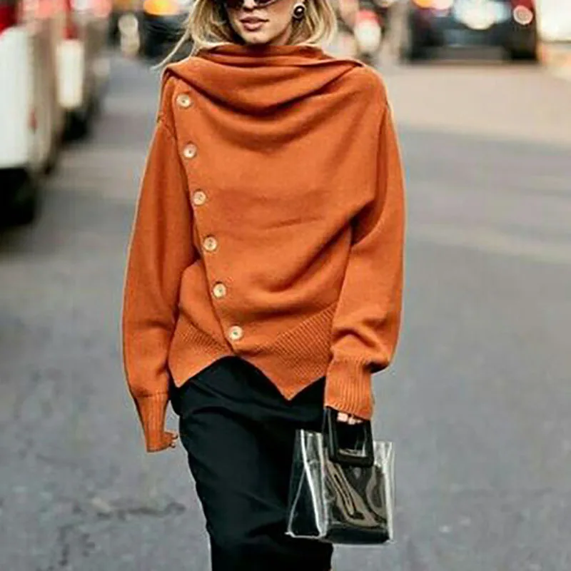 Sweater Women Knitted Pullover Sweater 2023 Autumn Long Sleeve Turtleneck Loose Jumper Soft Warm Single-Breasted Solid Sweater
Sweater Women Knitted Pullover Sweater 2023 Autumn Long Sleeve Turtleneck Loose Jumper Soft Warm Single-Breasted Solid Sweater