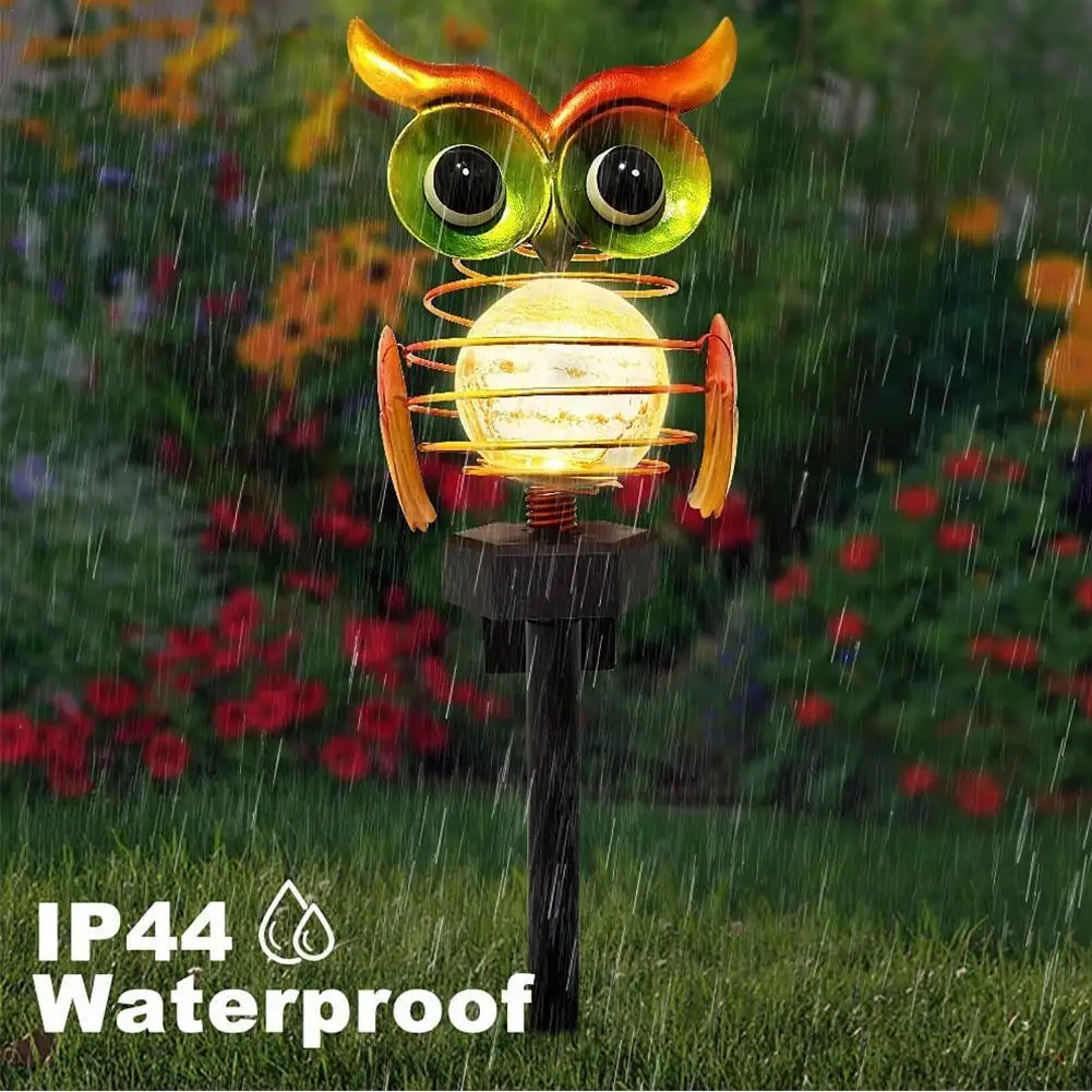 Led Owl Figurine Wrought Iron Ground Plug Solar Owl Lawn Light Solar Garden Light Energy Saving Garden Pole Lights Decoration
Led Owl Figurine Wrought Iron Ground Plug Solar Owl Lawn Light Solar Garden Light Energy Saving Garden Pole Lights Decoration