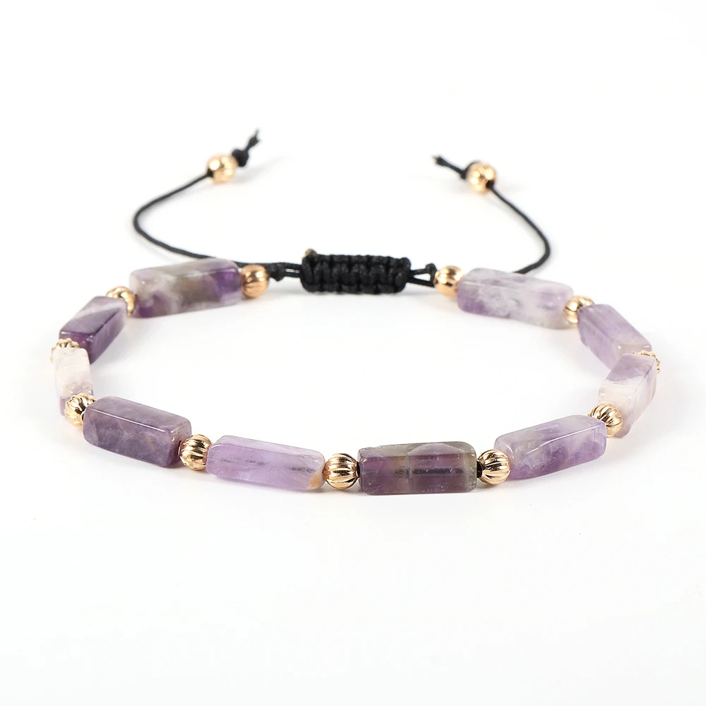 Reiki Square Natural Stone Tube Beads Bracelet For Women Men Tiger Eye Agate Labradorite Adjustable Braided Knot Bangles Jewelry
Reiki Square Natural Stone Tube Beads Bracelet For Women Men Tiger Eye Agate Labradorite Adjustable Braided Knot Bangles Jewelry