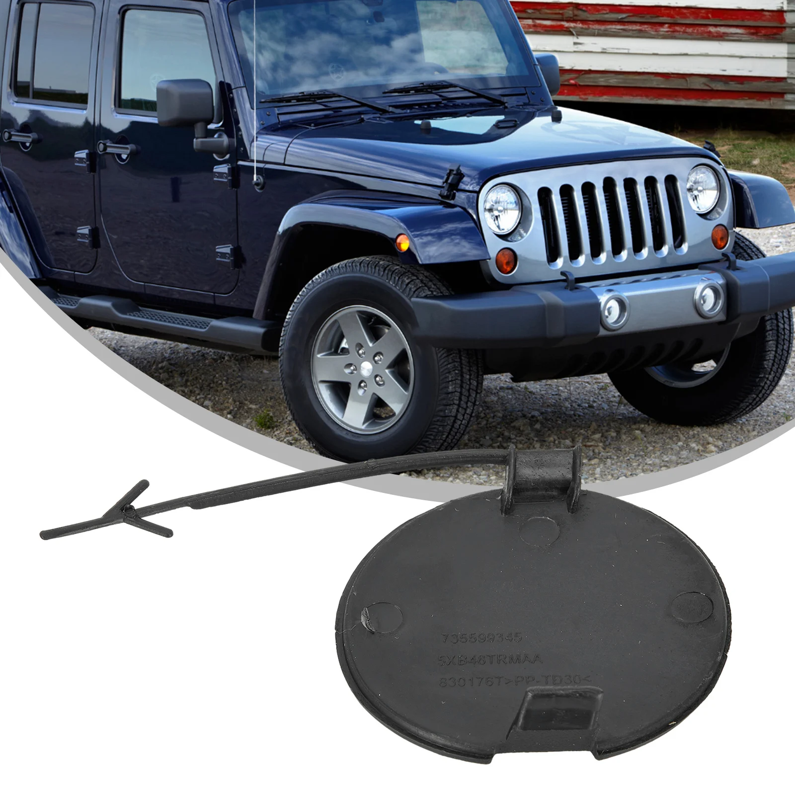 Car Front Bumper Tow Hook Eye Cap Cover For Jeep Renegad 2015-2020 5XB38LXHAA Bumper Towing Hook Cover Front Tow Hook Eye Cover
Car Front Bumper Tow Hook Eye Cap Cover For Jeep Renegad 2015-2020 5XB38LXHAA Bumper Towing Hook Cover Front Tow Hook Eye Cover