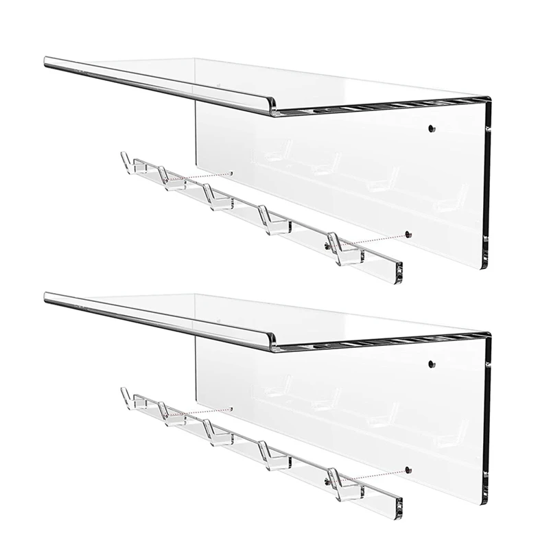 2Pcs Acrylic Floating Shelf,For Book Stand Display Racks And Kids Room Bedroom Living Room Office Decor With Hook
2Pcs Acrylic Floating Shelf,For Book Stand Display Racks And Kids Room Bedroom Living Room Office Decor With Hook
