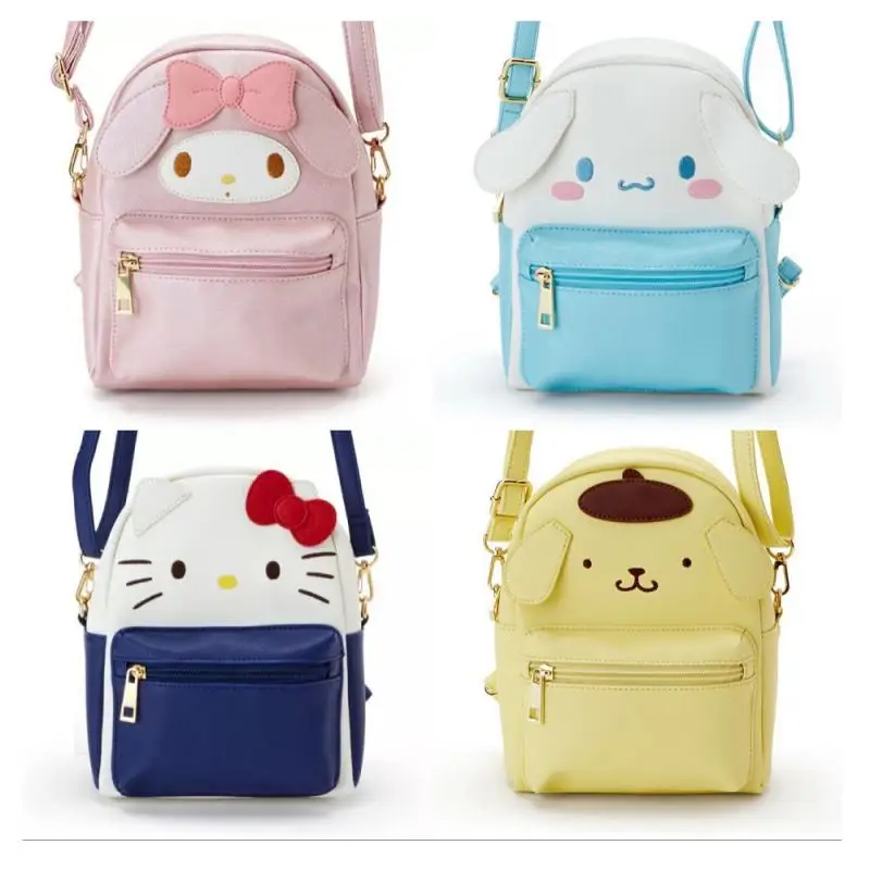 

New Kawaii Sanrios Hellokittys My Melody Cinnamoroll Purin Kuromi Cute Cartoon Anime Multifunctional Dual-Purpose Diagonal Bag