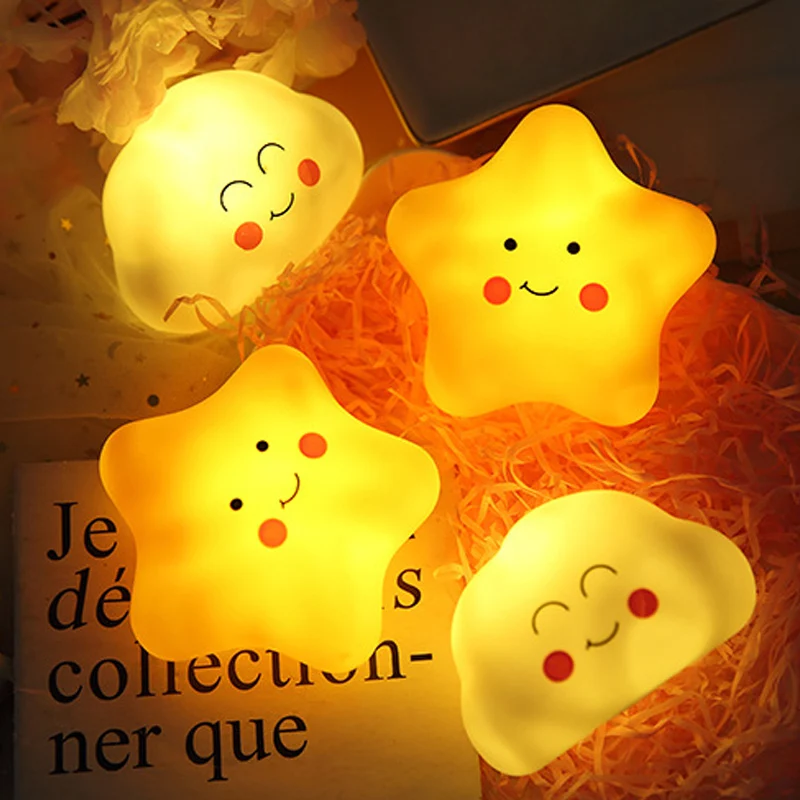 Children's Bedroom Decorative Light Lovely Star Cloud Night Light LED High-quality Creative Lighting Gift Button Cell
Children's Bedroom Decorative Light Lovely Star Cloud Night Light LED High-quality Creative Lighting Gift Button Cell