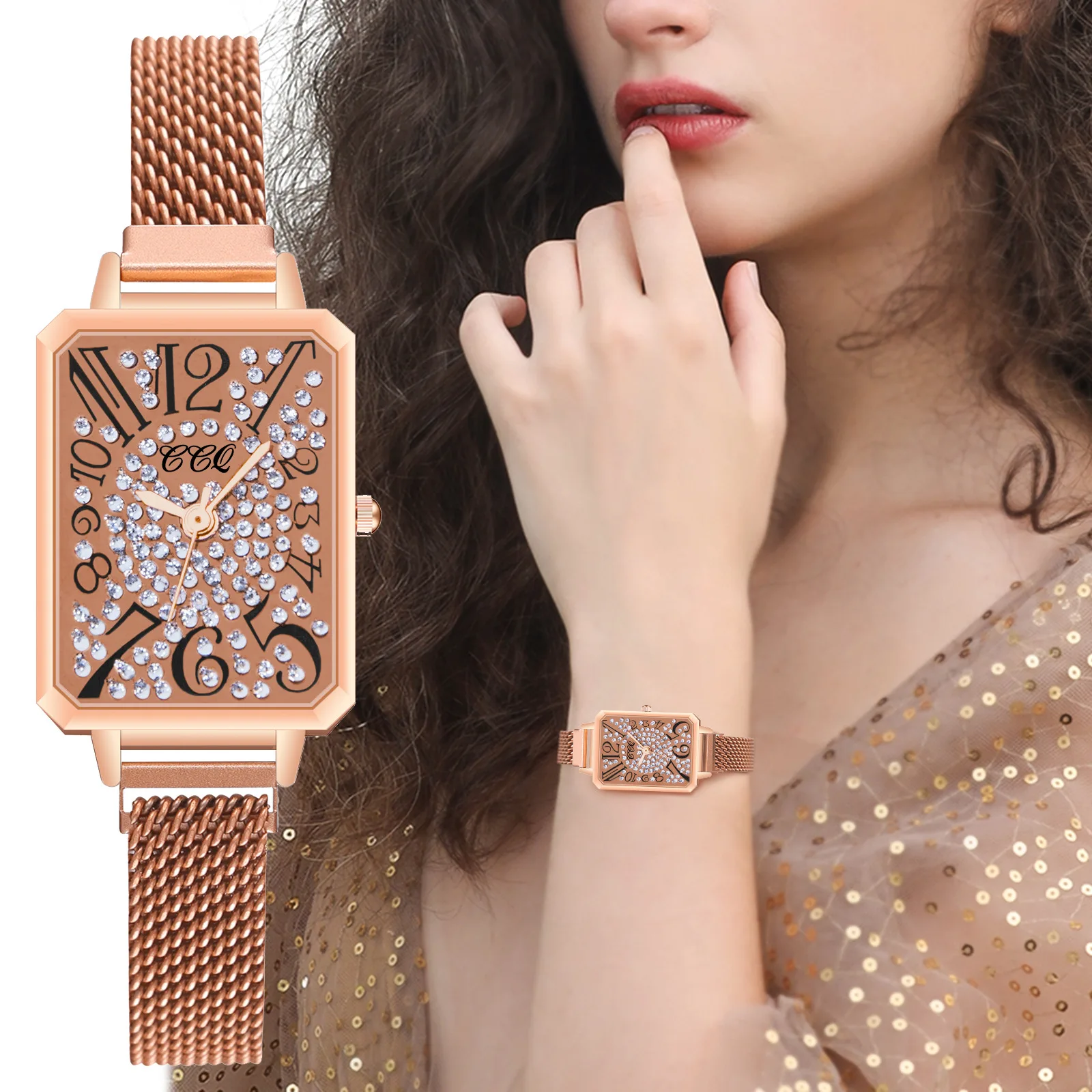 New Ladies Luxury Watches Mesh Magnet Buckle Rectangle Quartz Watch For Women Small Casual Bracelet Watches Relogio Feminino Hot
New Ladies Luxury Watches Mesh Magnet Buckle Rectangle Quartz Watch For Women Small Casual Bracelet Watches Relogio Feminino Hot