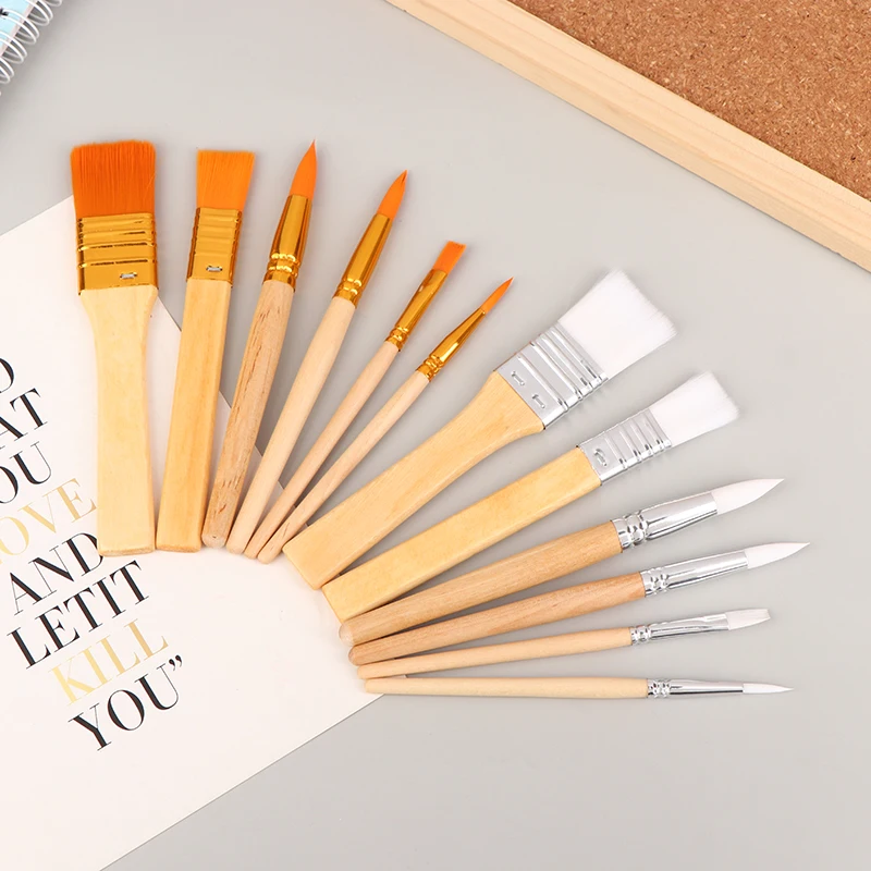 6Pcs Portable Watercolor Brushes Wooden Handle Watercolor Paint Brush Pen Set For Learning Diy Oil Acrylic Painting Tools
6Pcs Portable Watercolor Brushes Wooden Handle Watercolor Paint Brush Pen Set For Learning Diy Oil Acrylic Painting Tools