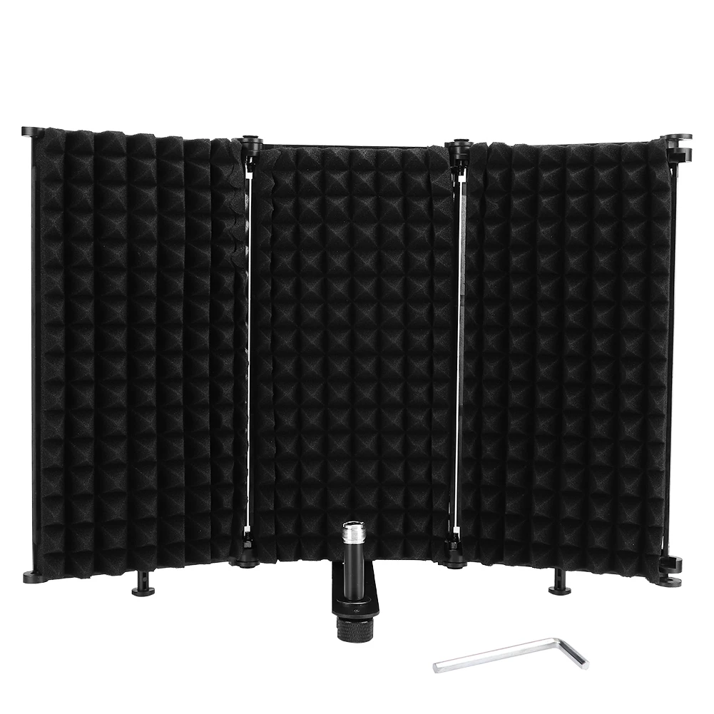 3 Folding Microphone Isolation Shield MIC Sponge Wind Screen Noise Reduction Panel Equipment microphone microphone microphone
3 Folding Microphone Isolation Shield MIC Sponge Wind Screen Noise Reduction Panel Equipment microphone microphone microphone
