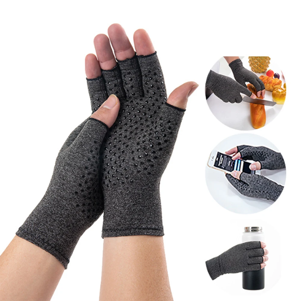 Compression Arthritis Gloves Half-finger Non-Slip Wrist Support Cotton Joint Pain Relief Hand Brace Women Men Therapy Wristband
Compression Arthritis Gloves Half-finger Non-Slip Wrist Support Cotton Joint Pain Relief Hand Brace Women Men Therapy Wristband