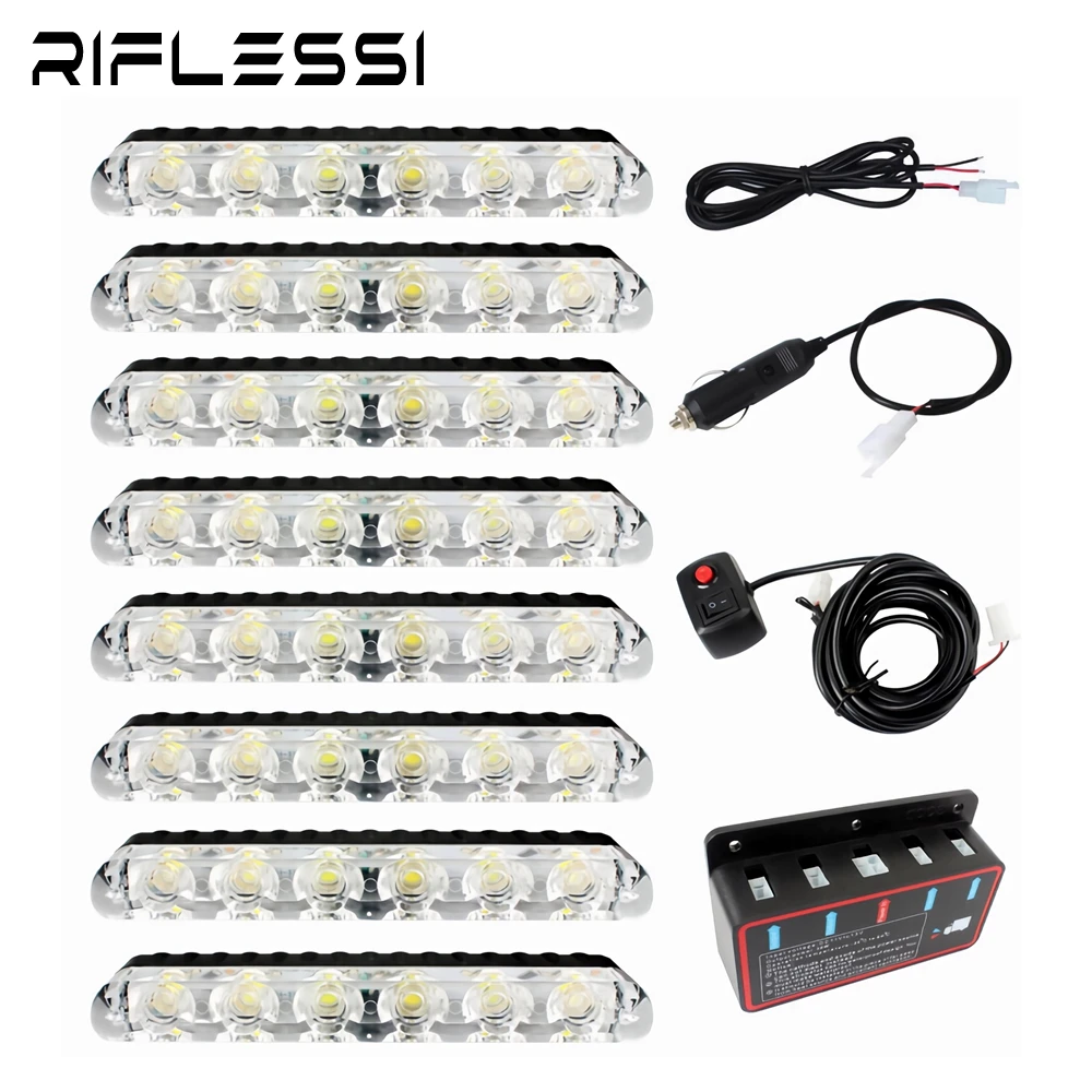 1 Set 8*6 LED Light For Car Front Grill Truck Strobe Light Ambulance Police Flashing Lights 12V With Switch Red Blue White Amber
1 Set 8*6 LED Light For Car Front Grill Truck Strobe Light Ambulance Police Flashing Lights 12V With Switch Red Blue White Amber