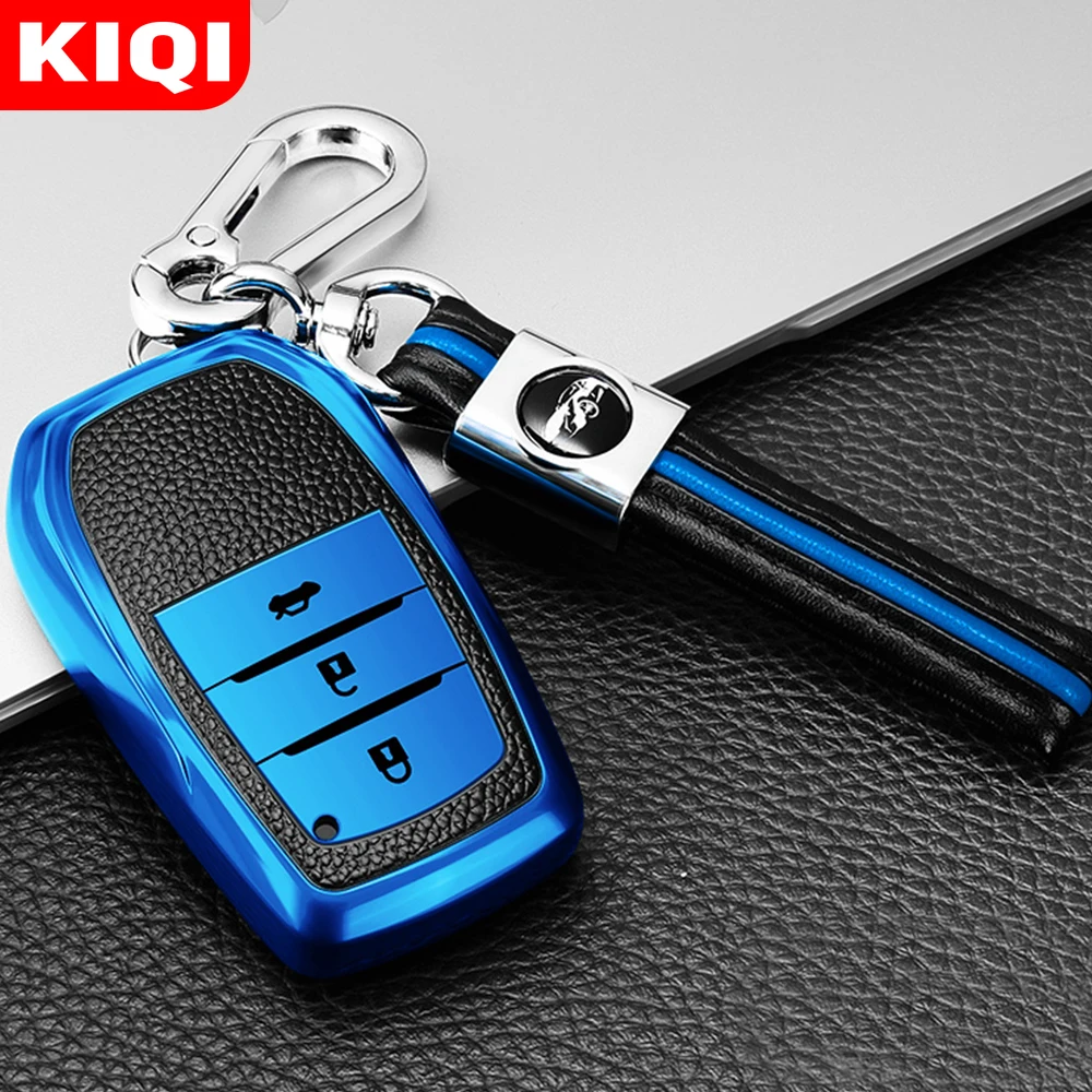KIQI 3 Buttons TPU Car Remote Key Cover Case Holder Leather Keychain Key Chain Ring for Toyota Rav4 Rav 4 2018 - 2021 Parts
KIQI 3 Buttons TPU Car Remote Key Cover Case Holder Leather Keychain Key Chain Ring for Toyota Rav4 Rav 4 2018 - 2021 Parts