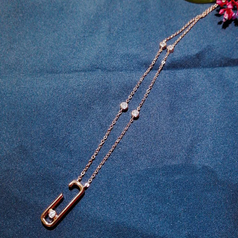 Baoyocn Real 925 Sterling Silver Gold Color Pink Safety Pin Pendant Necklace with Moving Bead Zirconia for Women Fashion Jewelry
Baoyocn Real 925 Sterling Silver Gold Color Pink Safety Pin Pendant Necklace with Moving Bead Zirconia for Women Fashion Jewelry