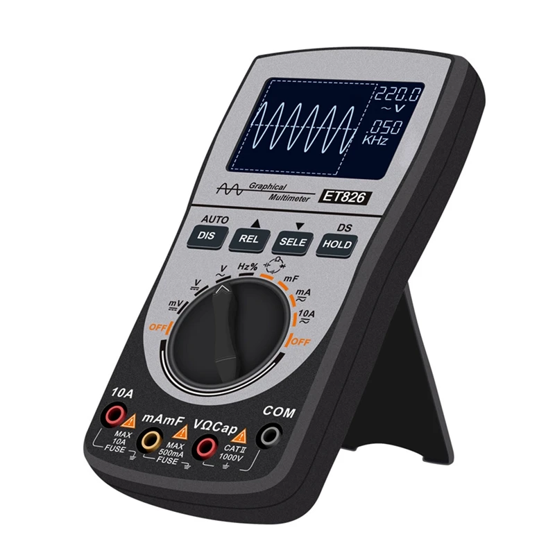 ET826 Digital Multimeter Oscilloscope Auto Range Direct Current/AC Voltage Current Meter Capacitance Resistance Testers CNIM Hot
ET826 Digital Multimeter Oscilloscope Auto Range Direct Current/AC Voltage Current Meter Capacitance Resistance Testers CNIM Hot