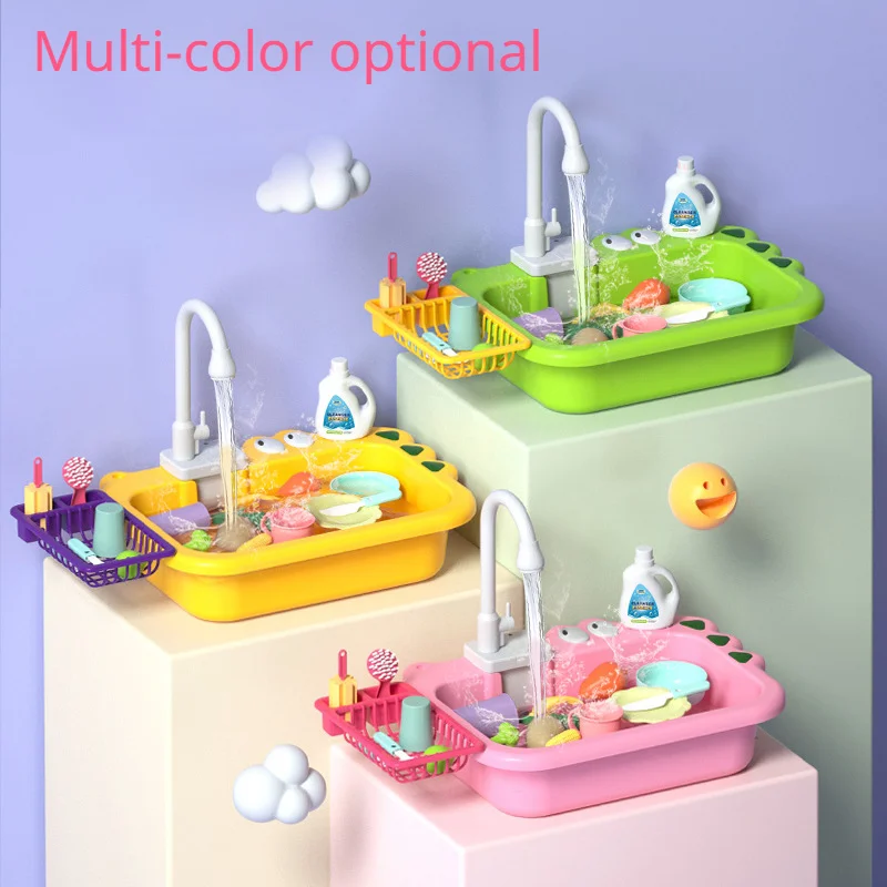 Children's Dishwashing Table Play House Kitchen Simulation Electric Dishwasher Circulating Water Wash Basin Educational Toy Set
Children's Dishwashing Table Play House Kitchen Simulation Electric Dishwasher Circulating Water Wash Basin Educational Toy Set