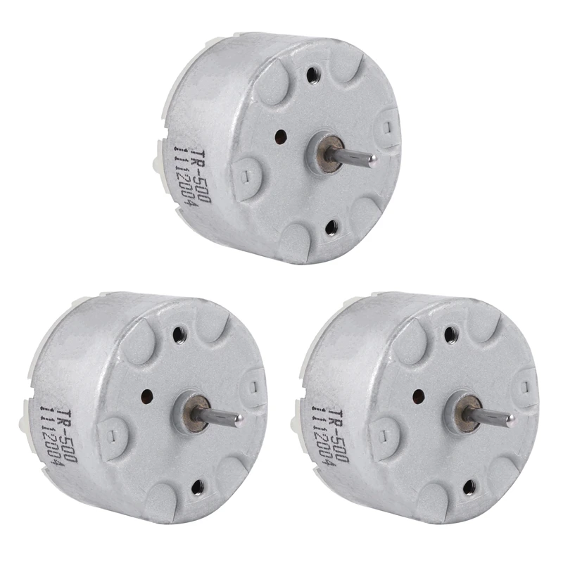 3X RF-500 TB-12560 DC 1.5 - 12 V 2700 U / MIN Idling Speed 32 mm Diameter DC Motor Silver
3X RF-500 TB-12560 DC 1.5 - 12 V 2700 U / MIN Idling Speed 32 mm Diameter DC Motor Silver
