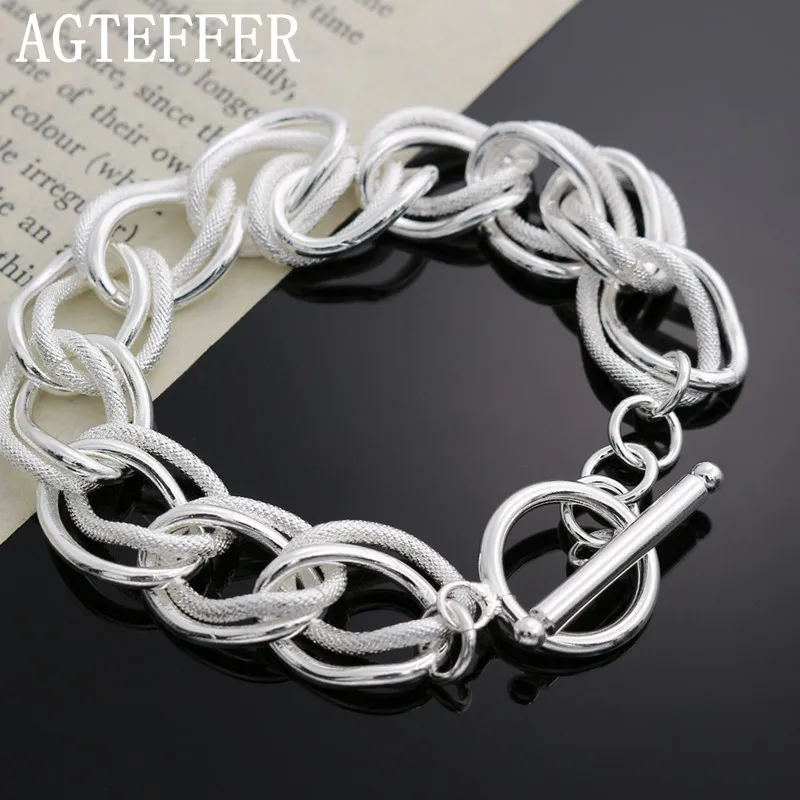 AGTEFFER 925 Silver Beautiful Double Twist Chain Bracelets For Women Fashion Party Wedding Accessories Jewelry Holiday Gifts
AGTEFFER 925 Silver Beautiful Double Twist Chain Bracelets For Women Fashion Party Wedding Accessories Jewelry Holiday Gifts
