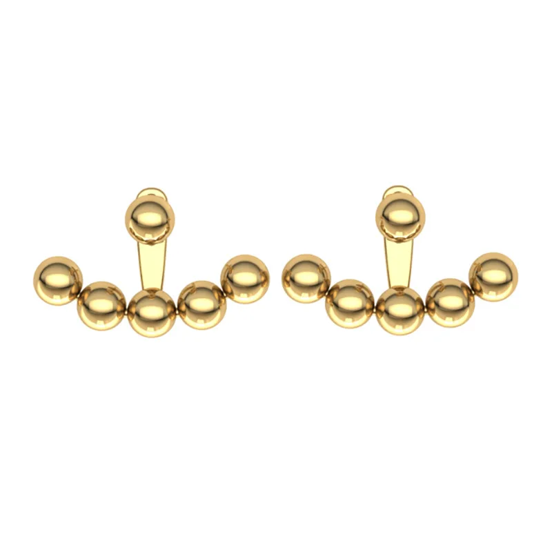 PTQASP New Fashion Stainless Steel Earrings Personality Golden Peas Korean simple Stud Earrings For Women Wedding Jewelry
PTQASP New Fashion Stainless Steel Earrings Personality Golden Peas Korean simple Stud Earrings For Women Wedding Jewelry