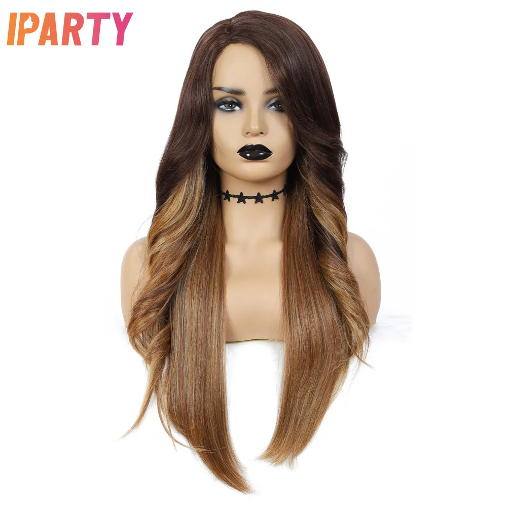 Iparty Black Women's Synthetic Machine Wigs Ombre Color 26 Inches Side Part Wavy Wig Multi Color Optional Heat Resistant Daily
Iparty Black Women's Synthetic Machine Wigs Ombre Color 26 Inches Side Part Wavy Wig Multi Color Optional Heat Resistant Daily