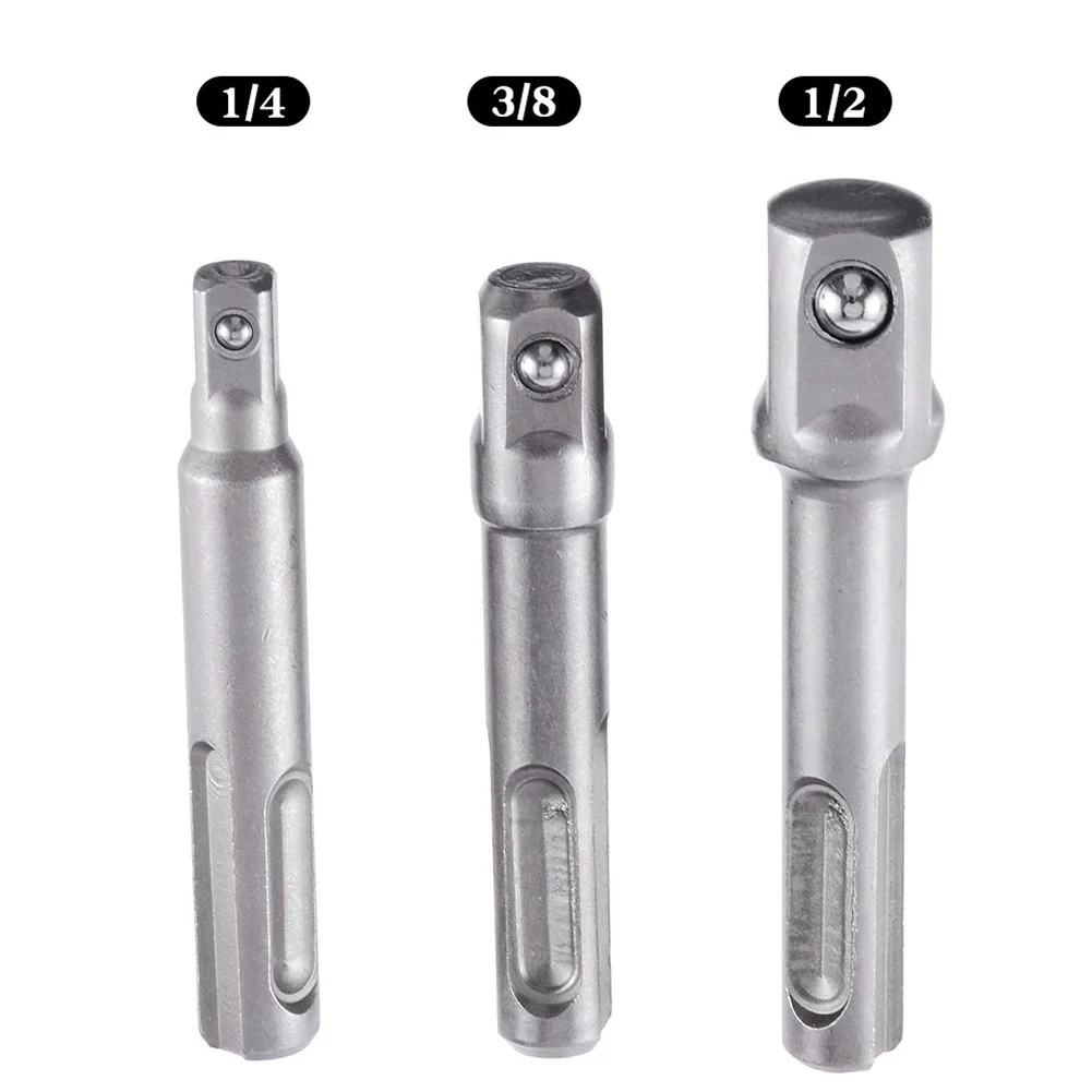 3pcs SDS Socket Driver Hammer Drill Bit Extension Adaptor 3/8 1/4 1/2inch Hex Shank For Screwdriver Holder Tool Accessories
3pcs SDS Socket Driver Hammer Drill Bit Extension Adaptor 3/8 1/4 1/2inch Hex Shank For Screwdriver Holder Tool Accessories